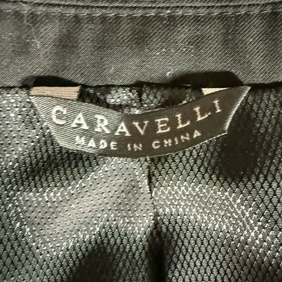 Caravelli Slim Harry 2B Men’s Black Blazer 36R 30W - Picture 5 of 7